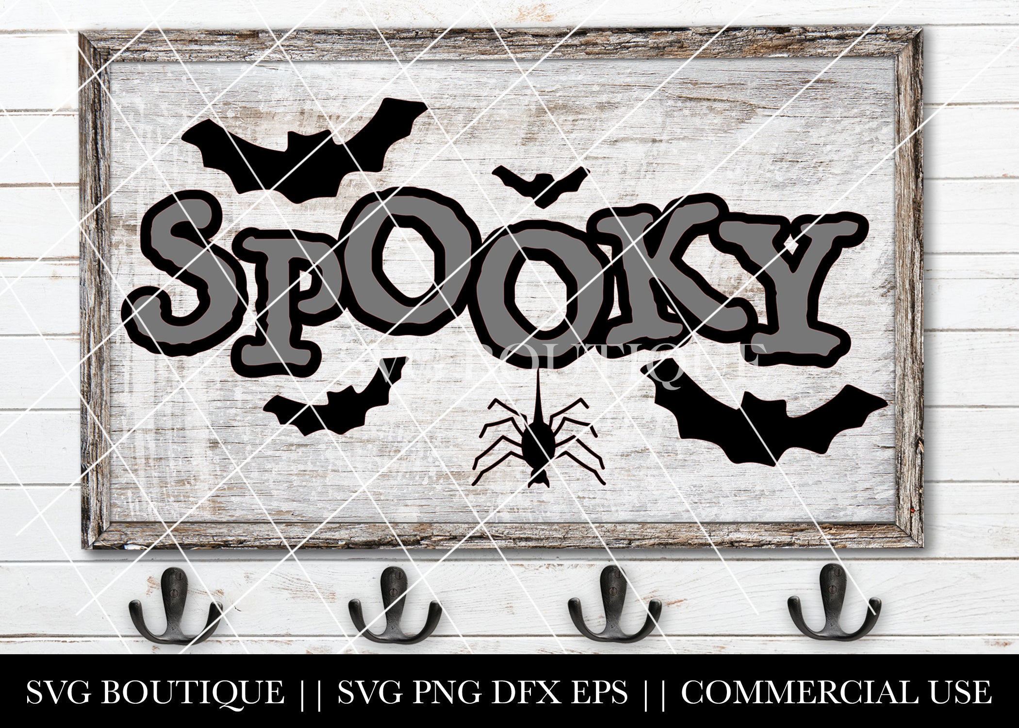 Download Spooky Halloween Sign - SVG File Silhouette and Cricut ...