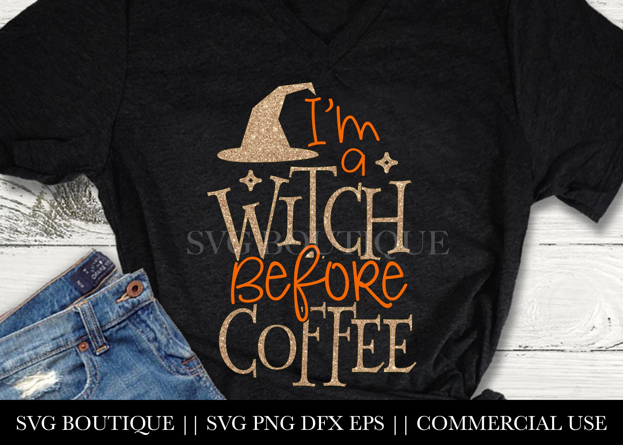 Download I M A Witch Before Coffee Svg File Silhouette And Cricut Cutting Mac Svg Boutique PSD Mockup Templates