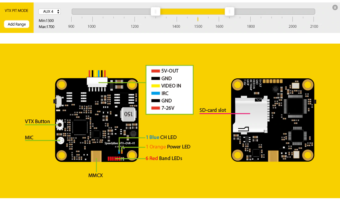 Speedy Bee VTX-DVR