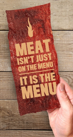 Meat Card personalized with a logo