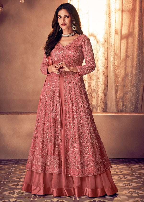 Anarkali in Lehenga Style Design