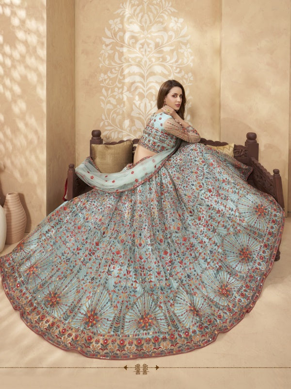 A very flared Lehenga design