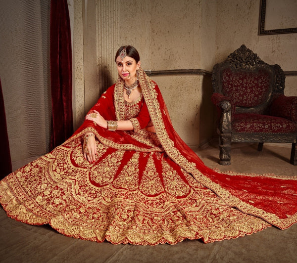 A Heavy Lehenga Choli Design