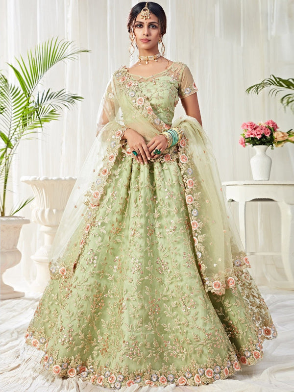 Lehenga for Women in Green