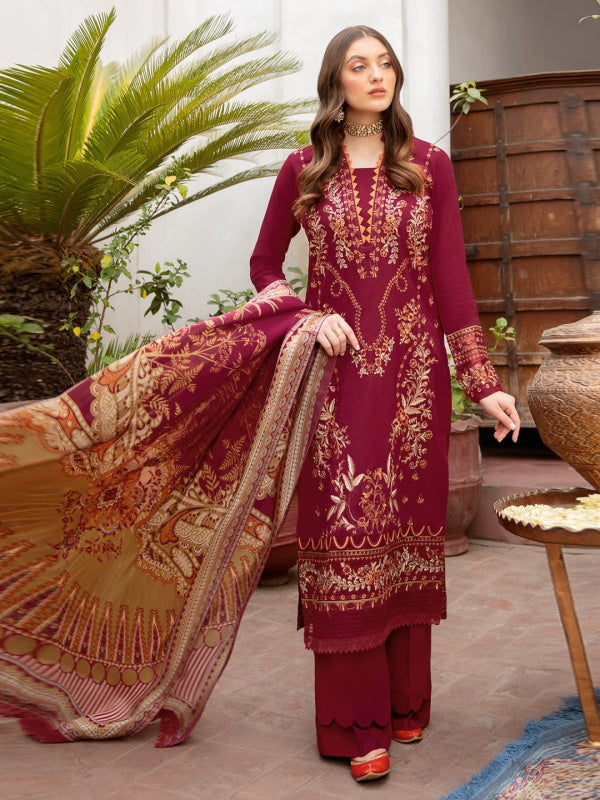 Pakistani Dress in Red Color
