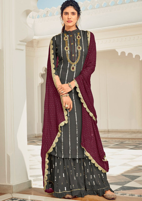 Palazzo Style Salwasr Suit