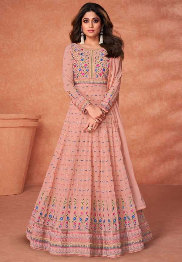 Pink Anarkali Suit for Women
