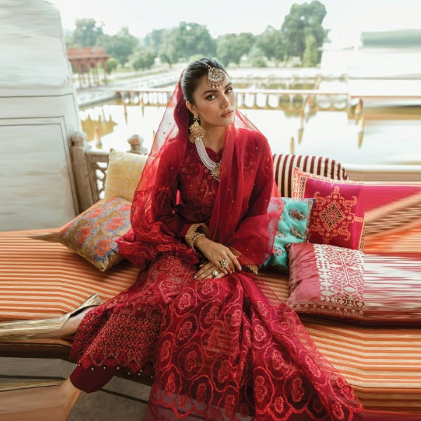 Red Color Pakistani Suit