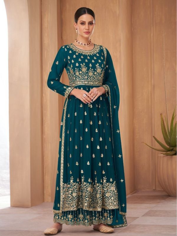 Sharara Style Salwar Kameez