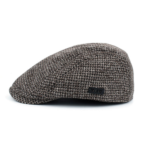 Fashion Winter Cotton Beret Hat For Men-Coffee,Black,Beige