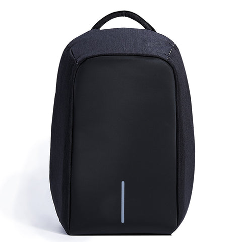 Anti-theft 17.3 inch Laptop Backpack With External USB Charge - Black,