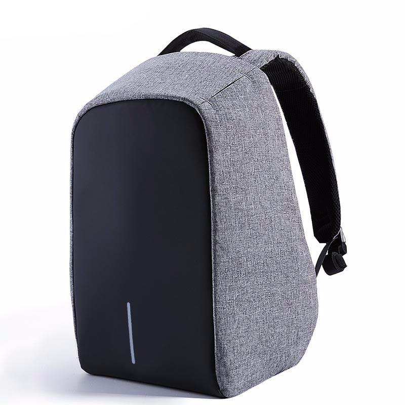 Anti-theft 17.3 inch Laptop Backpack With External USB Charge - Black,