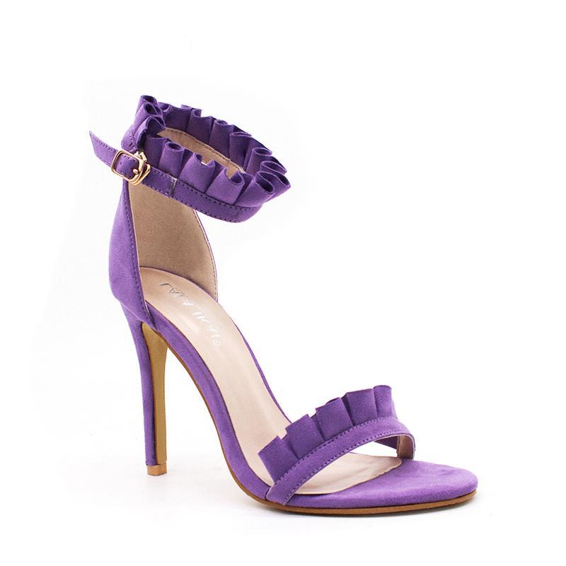 Fashion Women's Ankle Strap High Thin Heels - Purple,Pink,Sliver,Winer