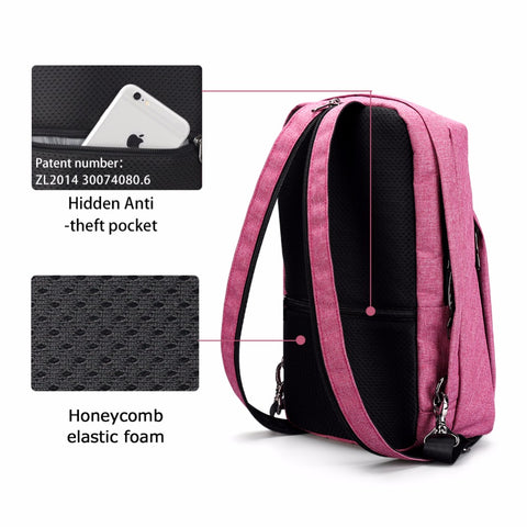 Anti Theft Fashion Multifunctional Women's Pink Backpack