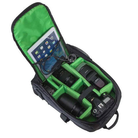 backpack with camera and laptop compartment