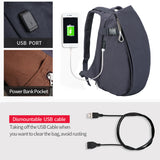 Retro Style USB Design Canvas Backpack High Capacity Travel/School Bac