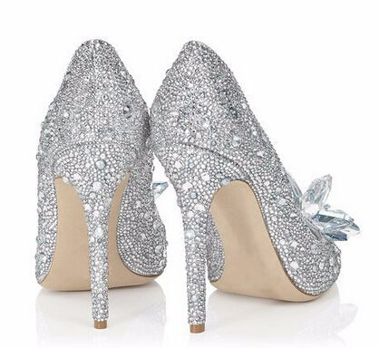 Rhinestone High Heels Women's Pointed Toe Shoes - 7/9 cm Heels