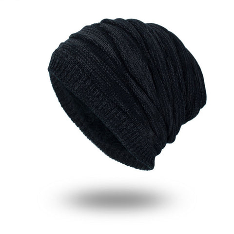 Men's Fashion Knitted Winter Beanies - Black,Grey,Khaki,Navy,Burgundy