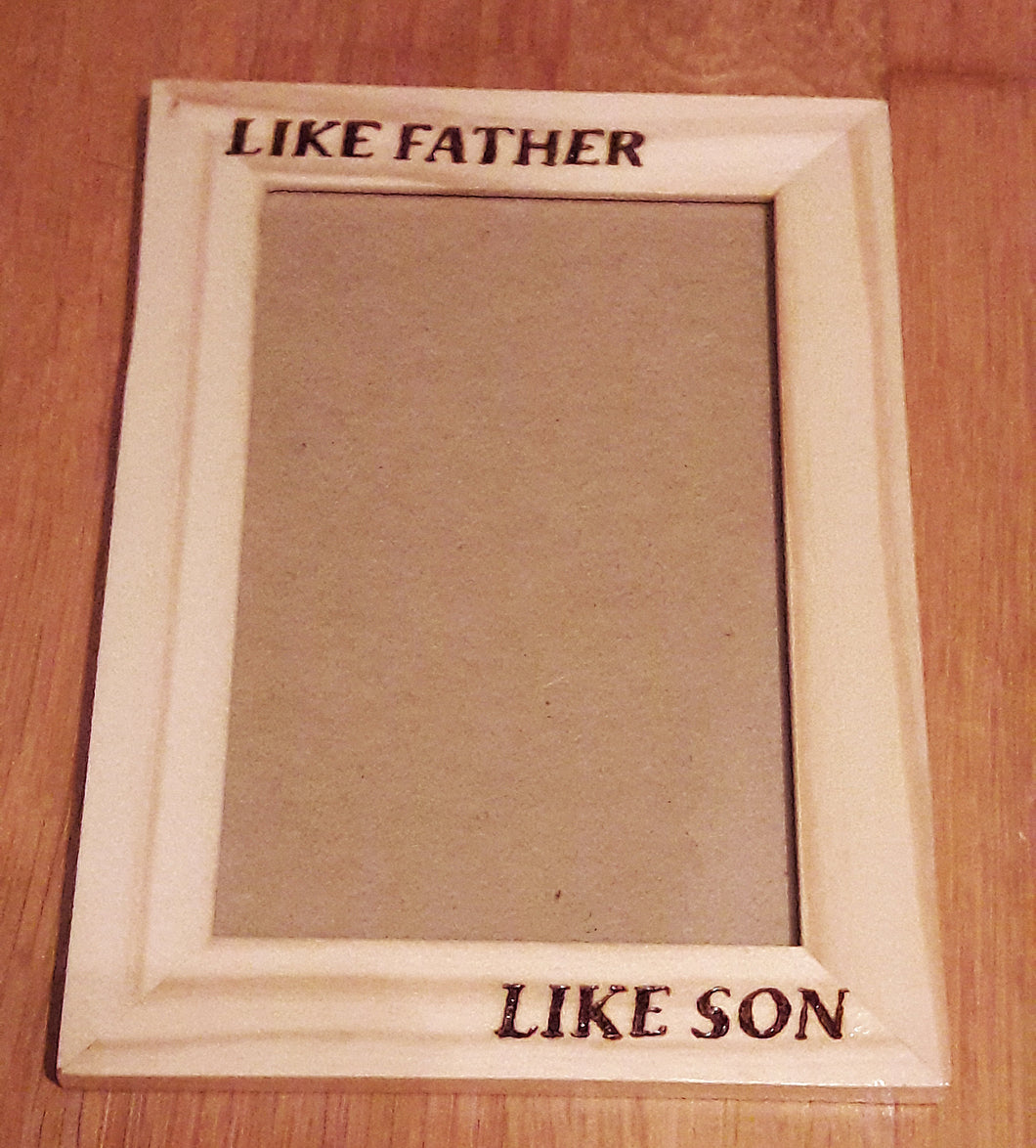 father and son photo frame