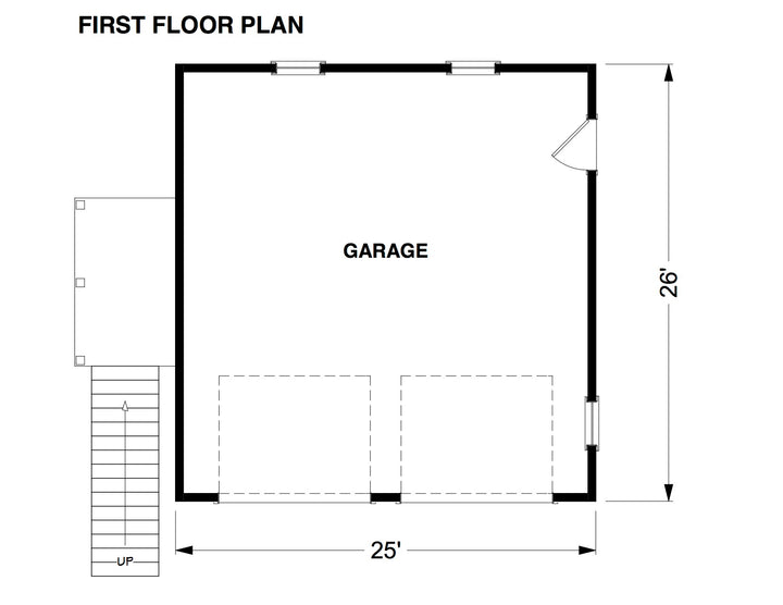 Cliffwood Garage Adu Plan Intertwine House Plans