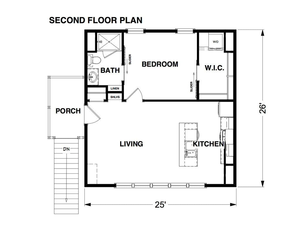 Cliffwood Garage ADU  Plan  Intertwine House  Plans 