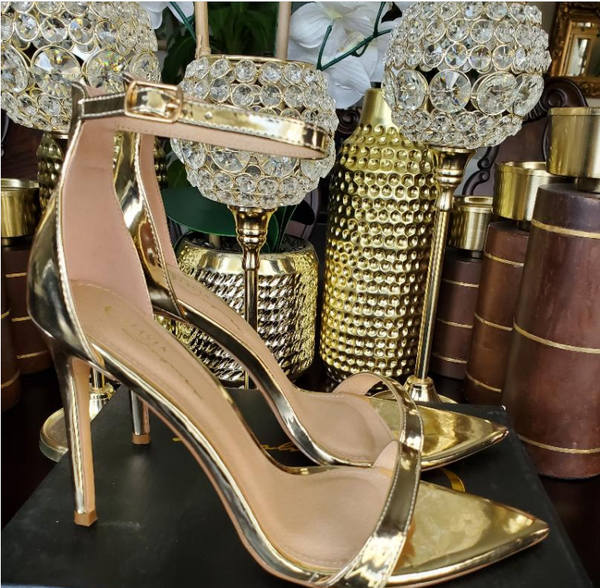 Olivia Gold Heels - Fabulous Icon