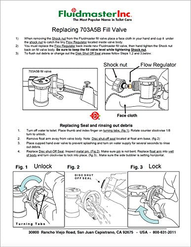 Fluidmaster 703ap4 Fill Valve For Glacier Bay And Niagara