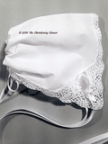 Bonnie Lace Handkerchief Bonnet - white