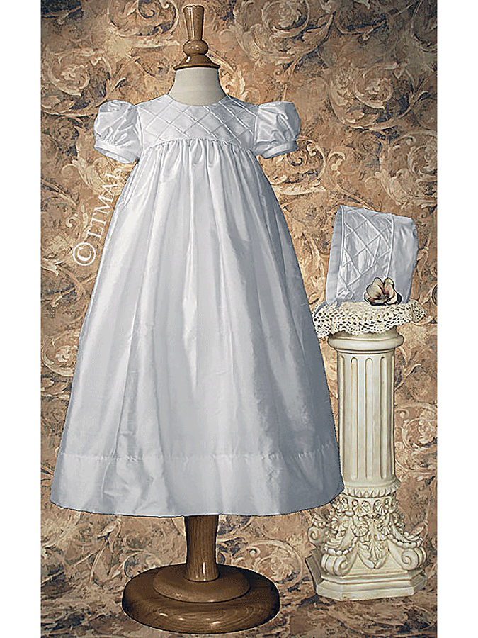 dupioni silk christening gowns