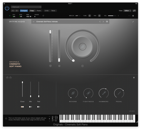 Spitfire Audio LABS Soft Piano - Plugins for GarageBand