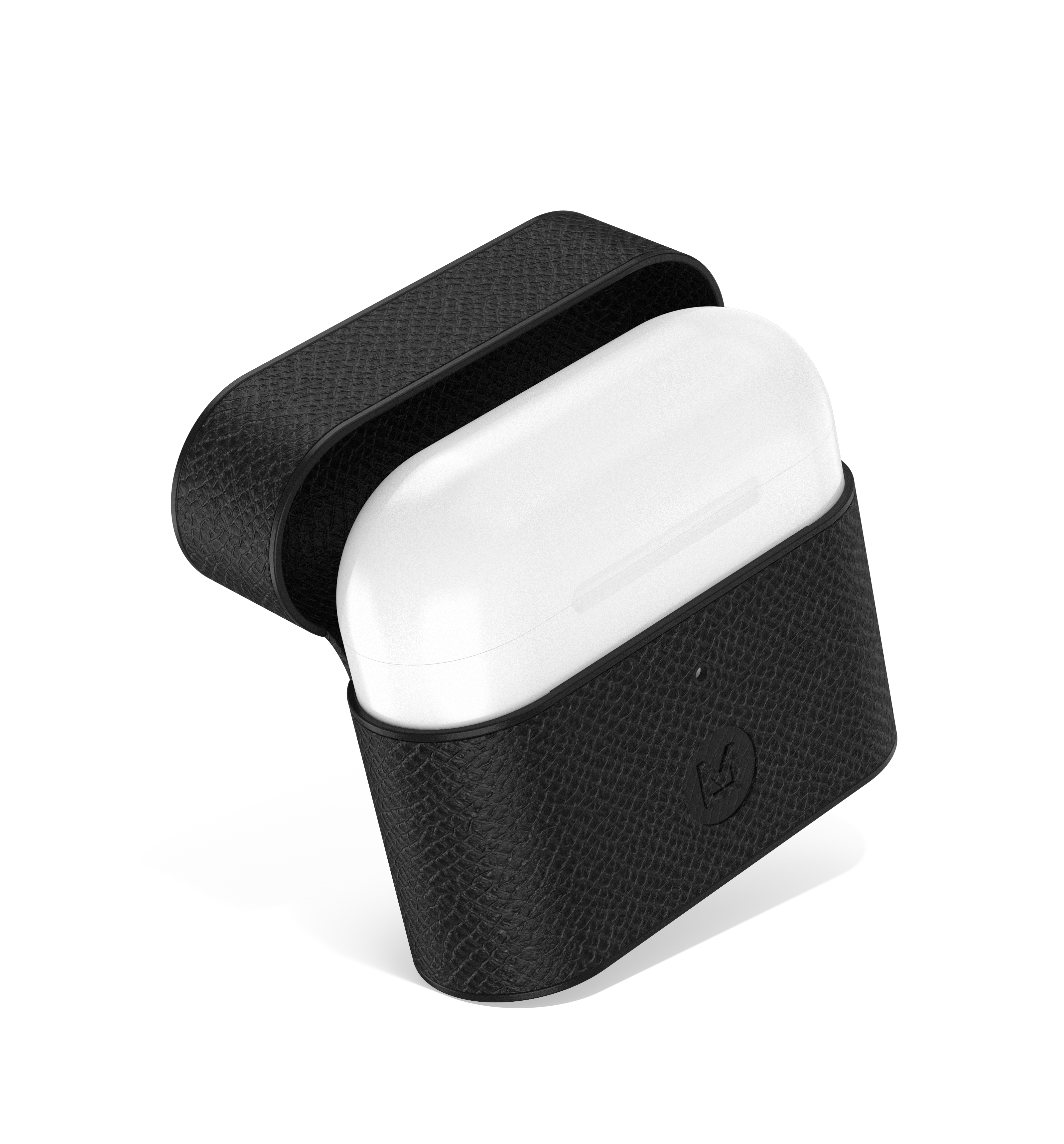 Mason airpod case protector with airpod charging case inside