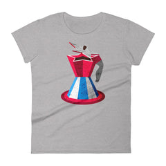 Cafetera Cubana | Camiseta de manga corta para mujer