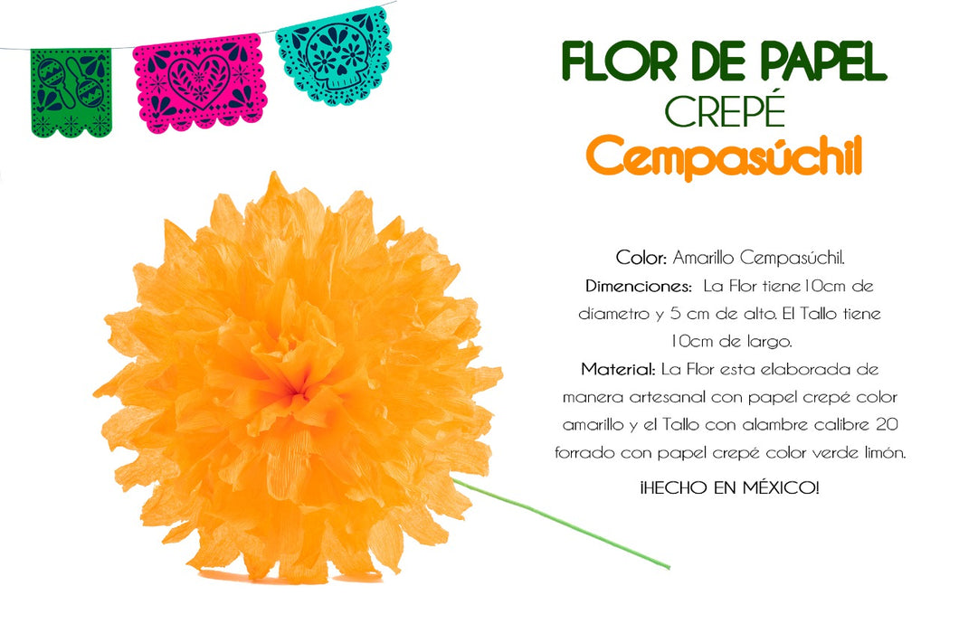 Set of Yellow Cempasuchil - Flor de Dia de Muertos – Guelaguetza Designs