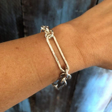 Interlocking Paper Clip Chain Bracelet