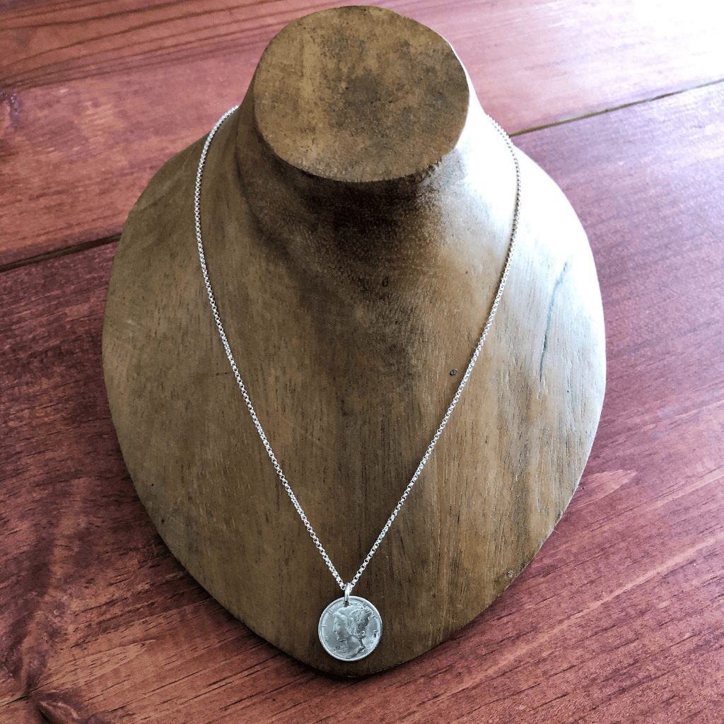 dime pendant necklace