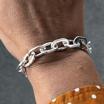 Womens Silver Chain Link Bracelet