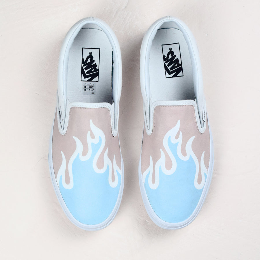 vans flame custom