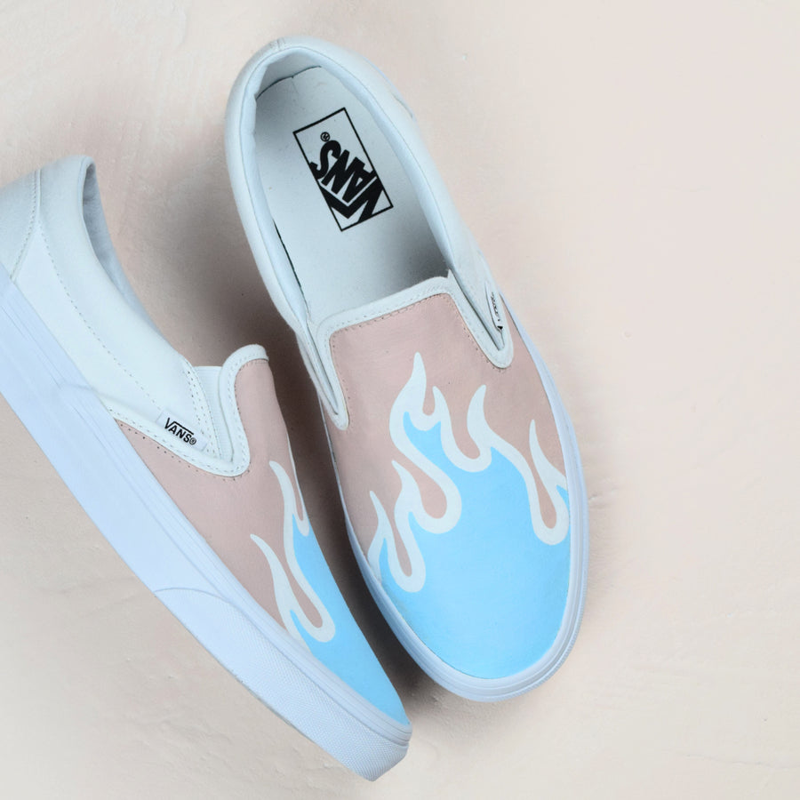 vans flame custom