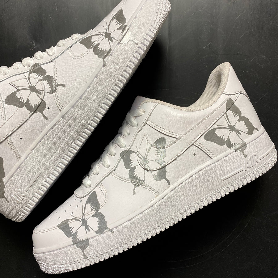 air force 1 with reflective butterflies