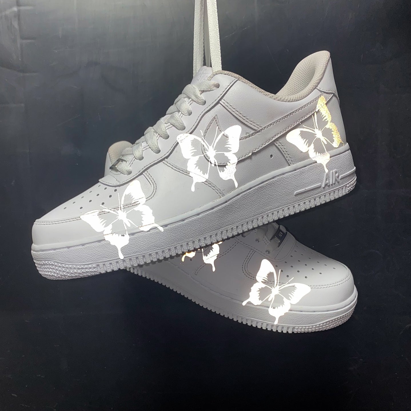 air force 1 with reflective butterflies