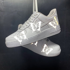 white air force 1 with butterflies