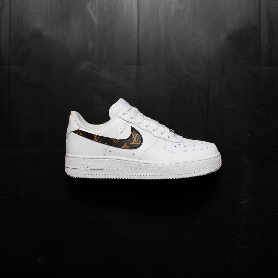 BROWN LOUIS VUITTON NIKE AIR FORCE 1 CUSTOM SNEAKERS – TheShoeCosmetics