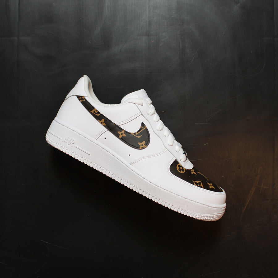 Louis Vuitton AF1 Nike Custom | Brown Print Custom – TheShoeCosmetics