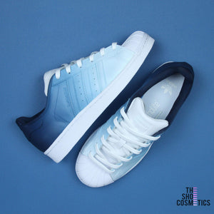 Verwonderend Navy Blue Ombre Adidas Superstar Custom Shoes – TheShoeCosmetics QR-05