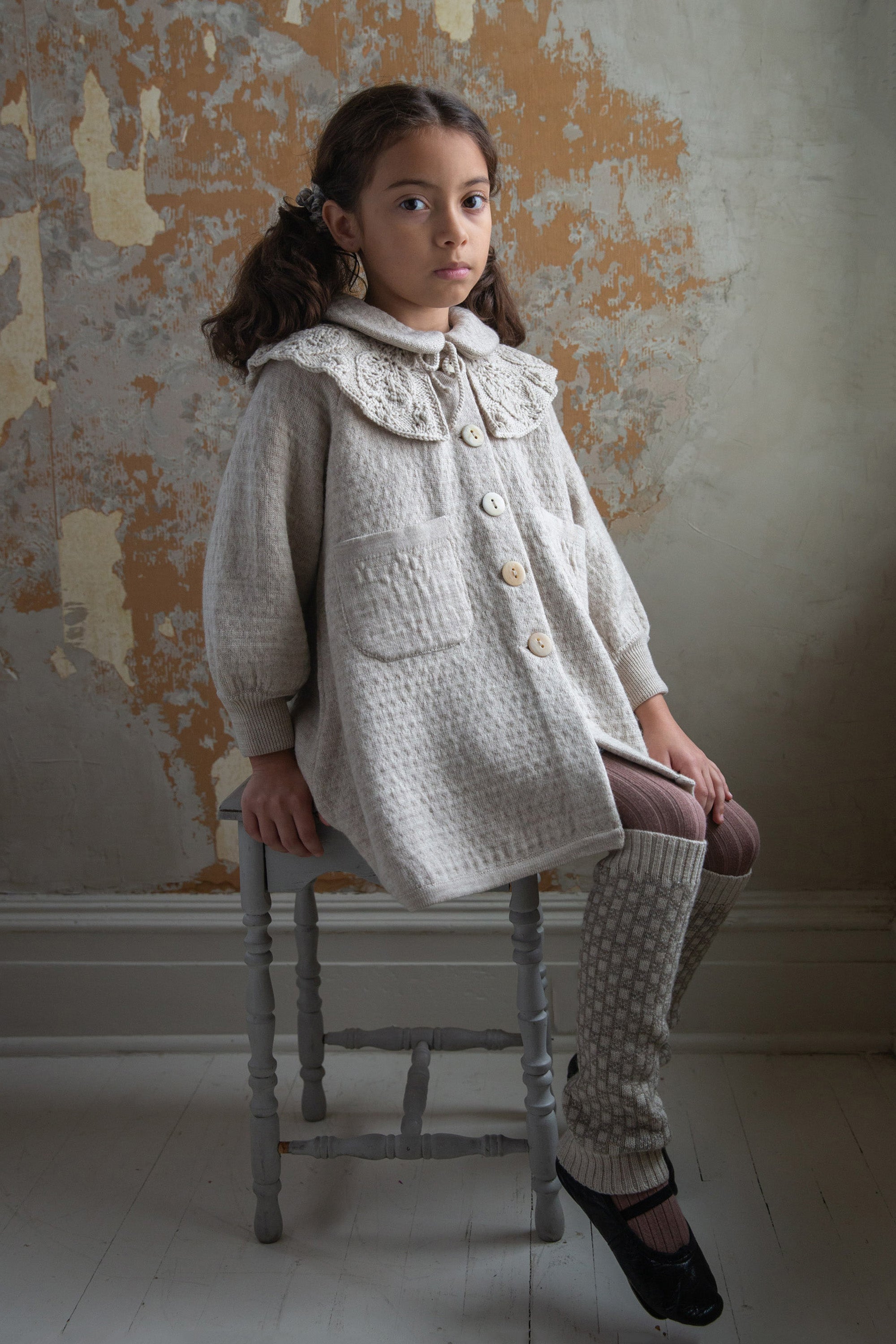 Soor ploom Frill Collar Linen 付け襟 白-