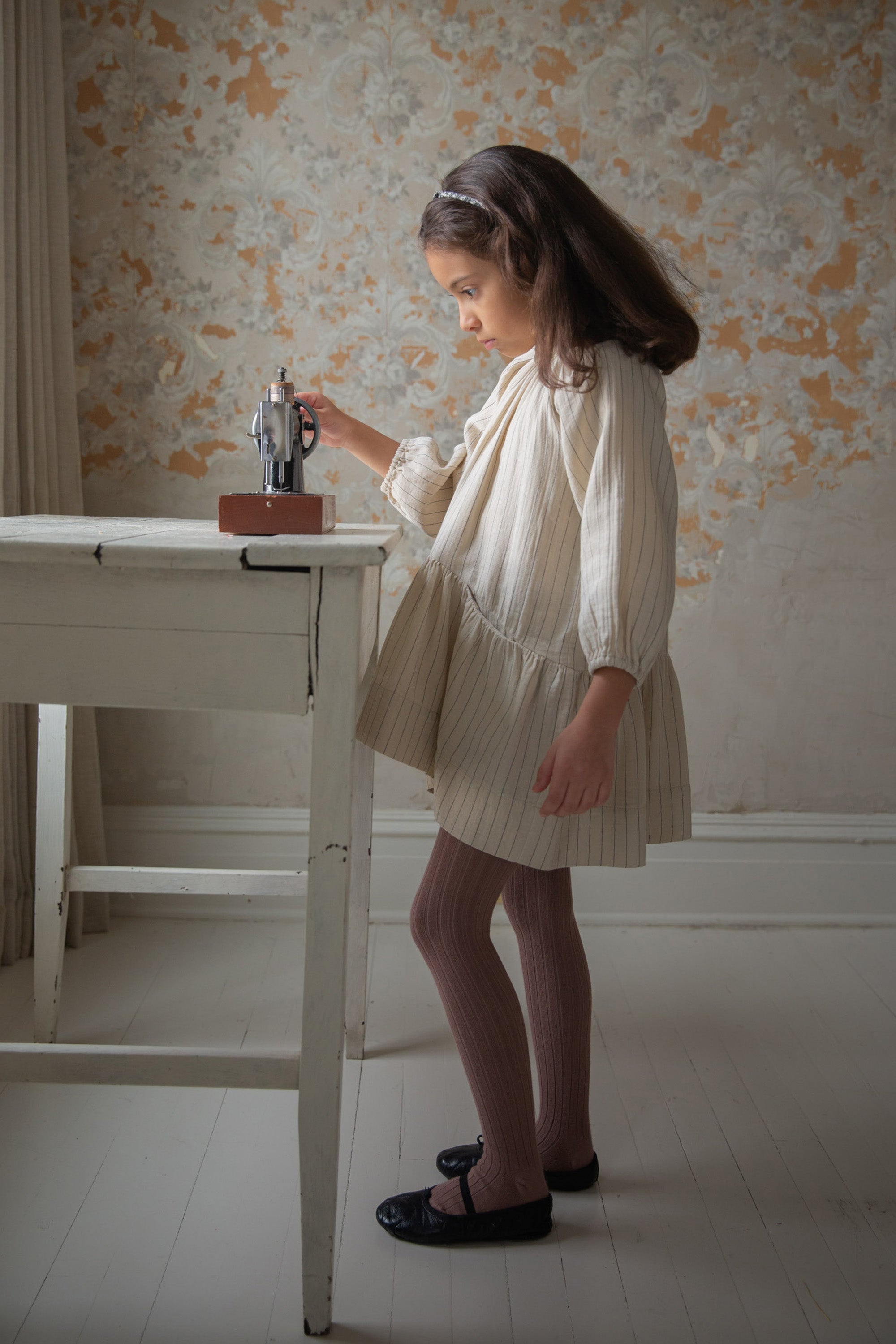 キッズ服女の子用(90cm~)soor ploom clementine dress cloud 5y 