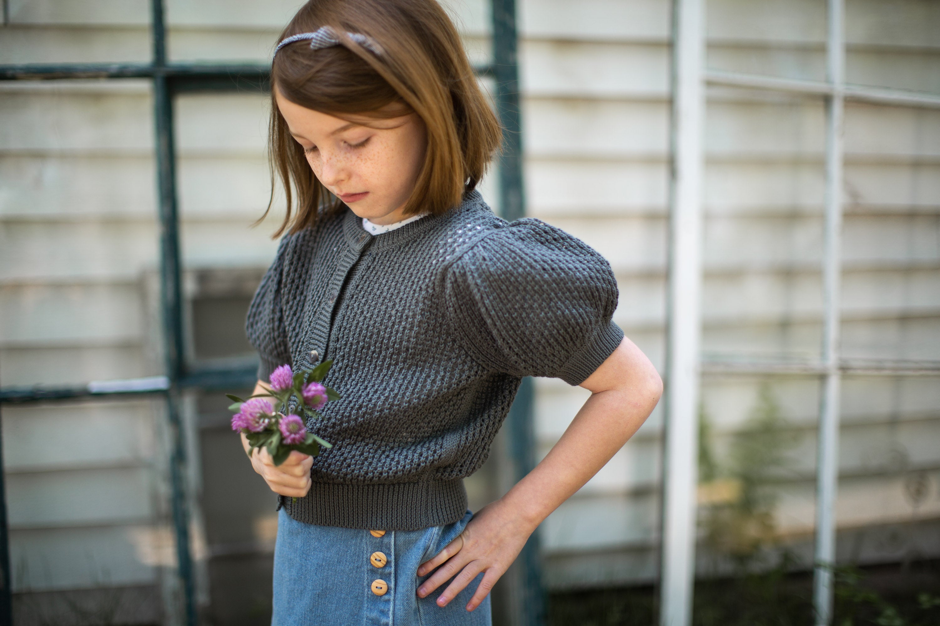 soor ploom Mimi Cardigan Eucalyptus 8y | labiela.com