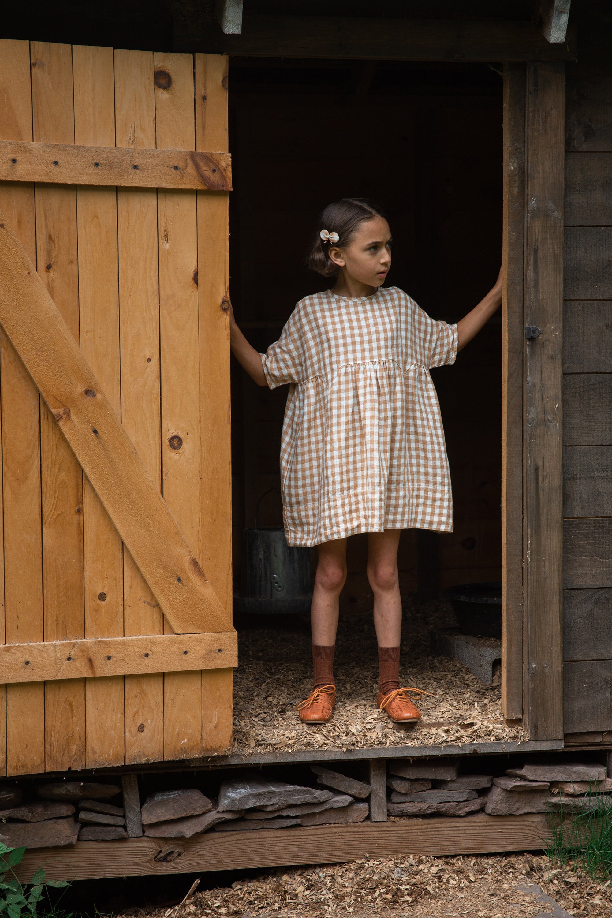 soor ploom Birdie Tunic, Floret Print 4y - ワンピース