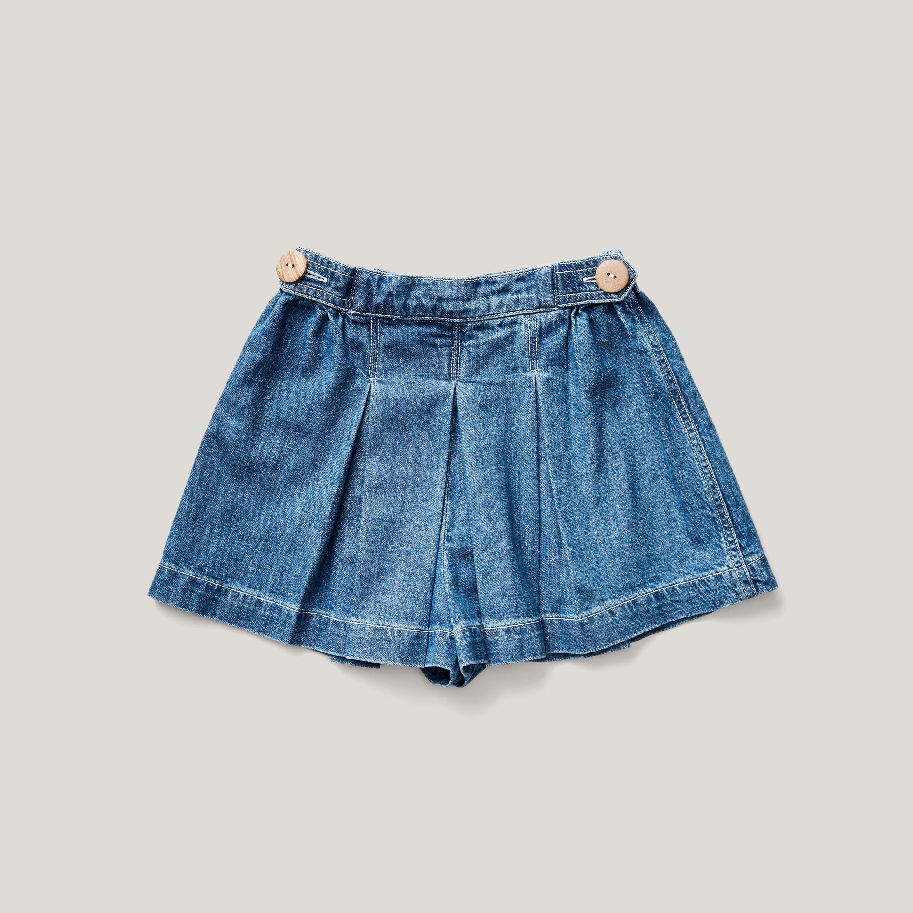 Prudence Skort, Denim, Medium Wash – Soor Ploom