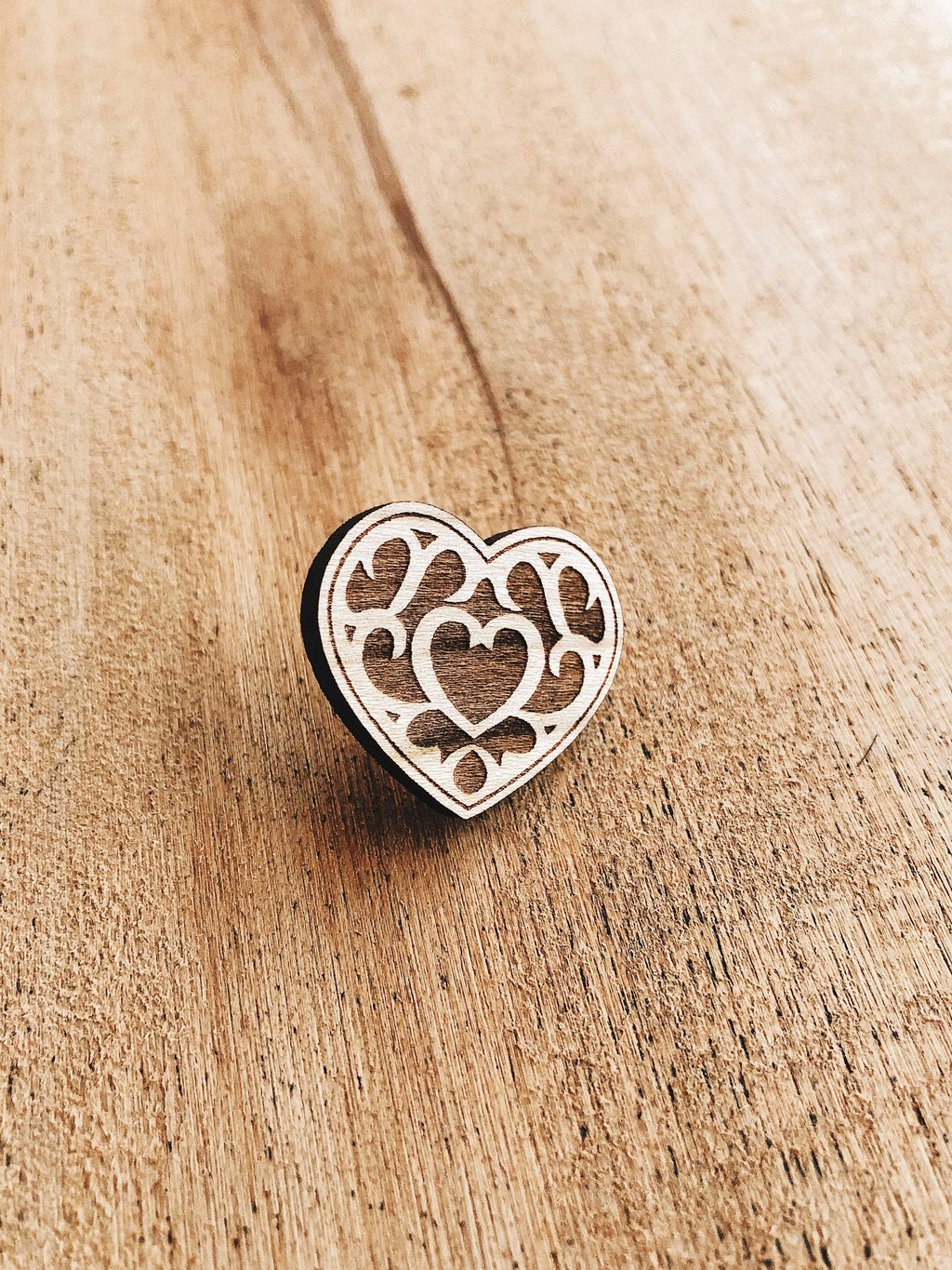 Heart Container Wooden Pin - Breath of the Wild Pins, Enamel Pin – The ...